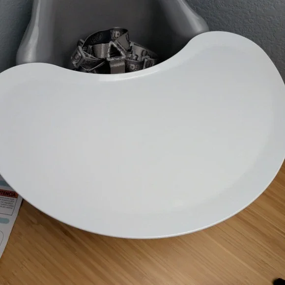 Upseat Baby Floor Seat Booster Chair for Sitting up with Removable Tray Gray - Picture 3 of 7